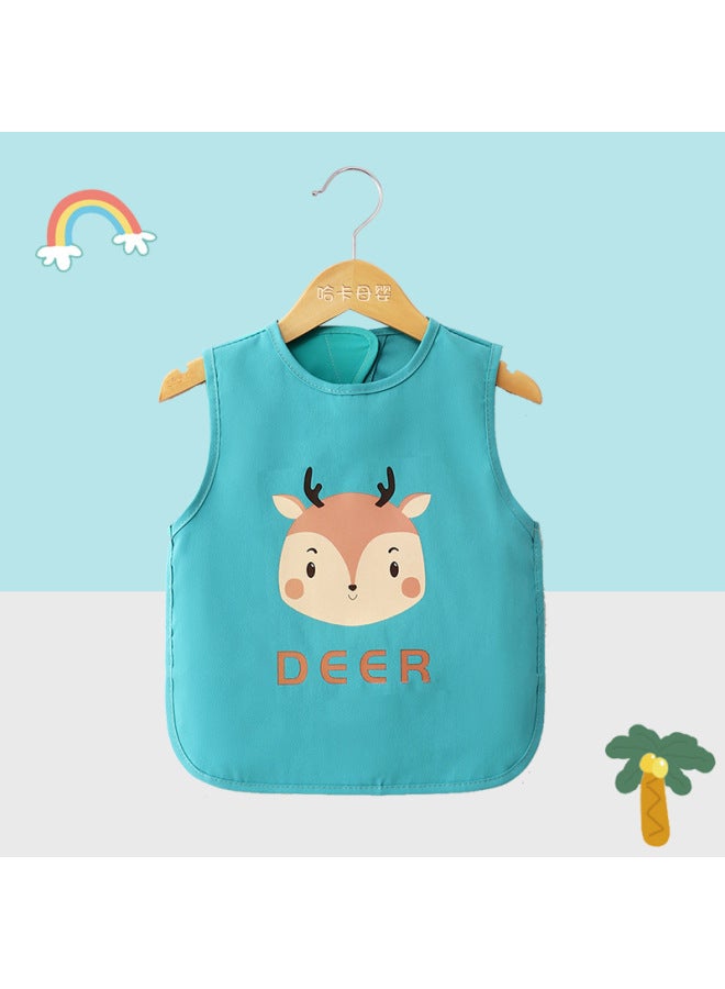 New Sleeveless Baby Smock Summer Thin Kindergarten Children's Eating Bib Waterproof And Anti-dirty Baby Smock