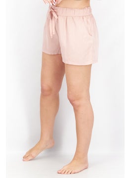 Tchibo Women Solid Basic Shorts, Pink  - Image 2