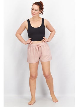 Tchibo Women Solid Basic Shorts, Pink  - Image 3