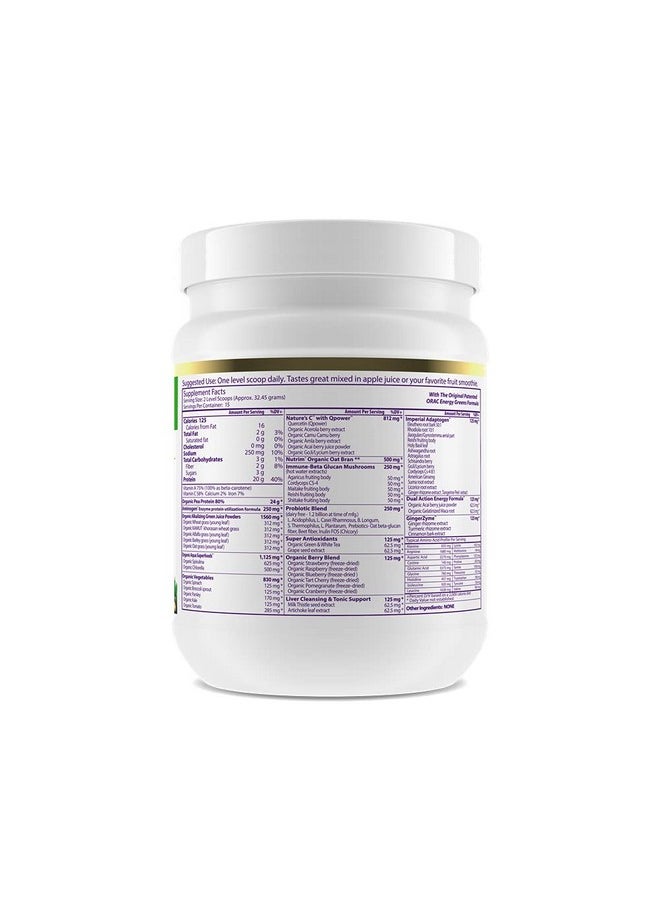 Organic Proteins & Greens Powder With Berries Veggies And Probiotics Keto Paleo Vegan 15 Servings 16 Oz - pzsku/ZCC407E3B55D51A779CB1Z/45/_/1698053900/45495f6e-f748-4a37-ad84-fc6474fe8455