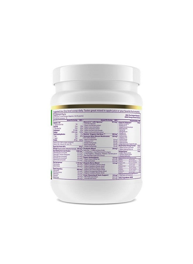 Paradise Herbs Organic Proteins & Greens Powder With Berries Veggies And Probiotics Keto Paleo Vegan 15 Servings 16 Oz - Image 3