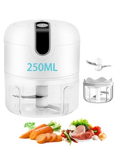 Generic 250ML Electric Food Processor, Cordless Mini Meat Chopper ,304 Stainless Steel Blade for Easy Cleaning and UseFor Garlic, Ginger, Onion, Meat, Fruits, Vegetables  - Image 1