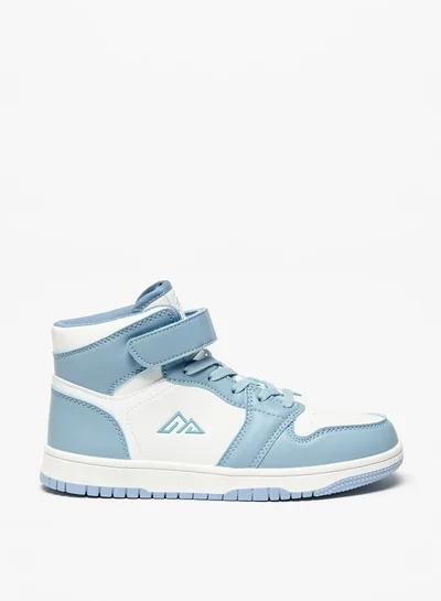 Oaklan by Shoexpress Girls Panelled High-Top Sports Shoes With Hook And Loop Closure