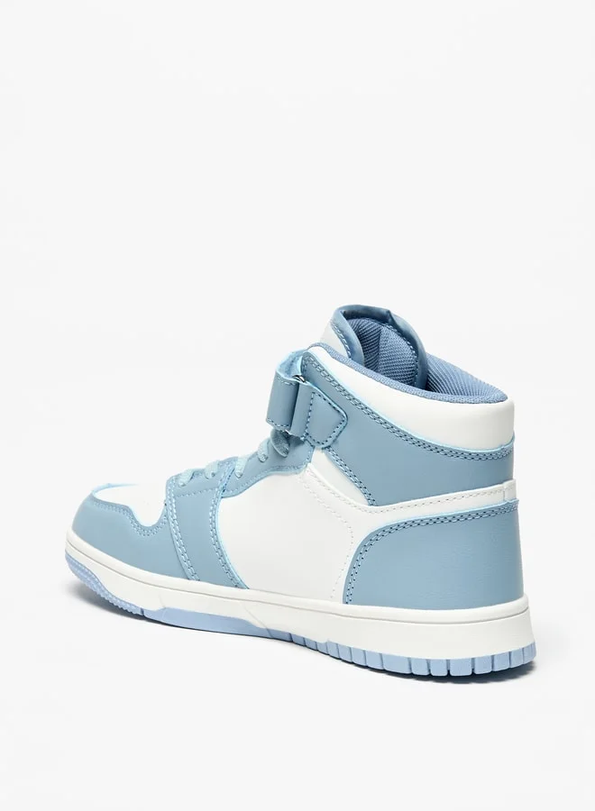 Oaklan by Shoexpress Girls Panelled High-Top Sports Shoes With Hook And Loop Closure