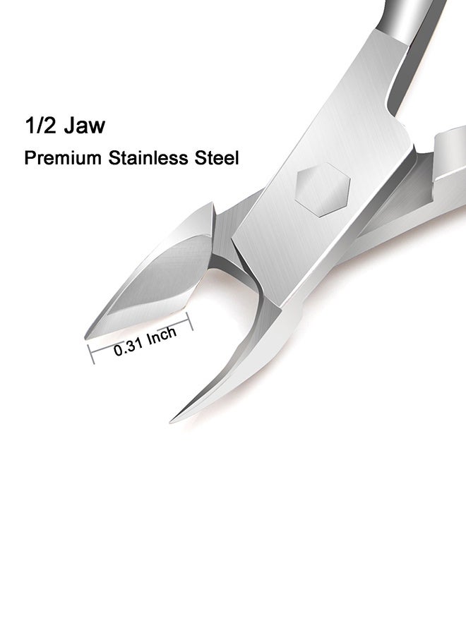 CYTHERIA Cuticle Trimmer With Pusher Silver - Image 3