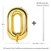 CHANGZHONG Letter Balloons 40 Inch Giant Jumbo Helium Foil Mylar for Party Decorations Gold O - Image 2