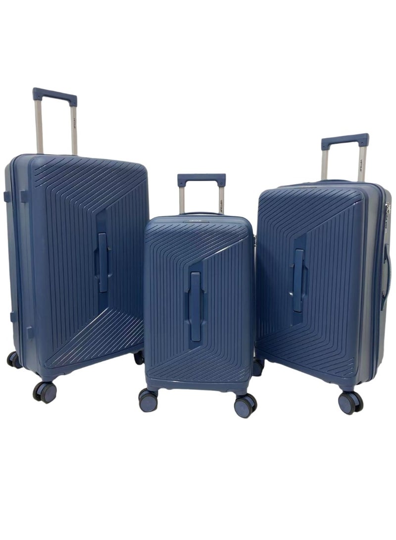 VIPTOUR 3 Piece Trolley Luggage Set Lightweight Suitcase 360° Double Wheels, Travel Bag with TSA Lock & Telescopic Handle - Image 1