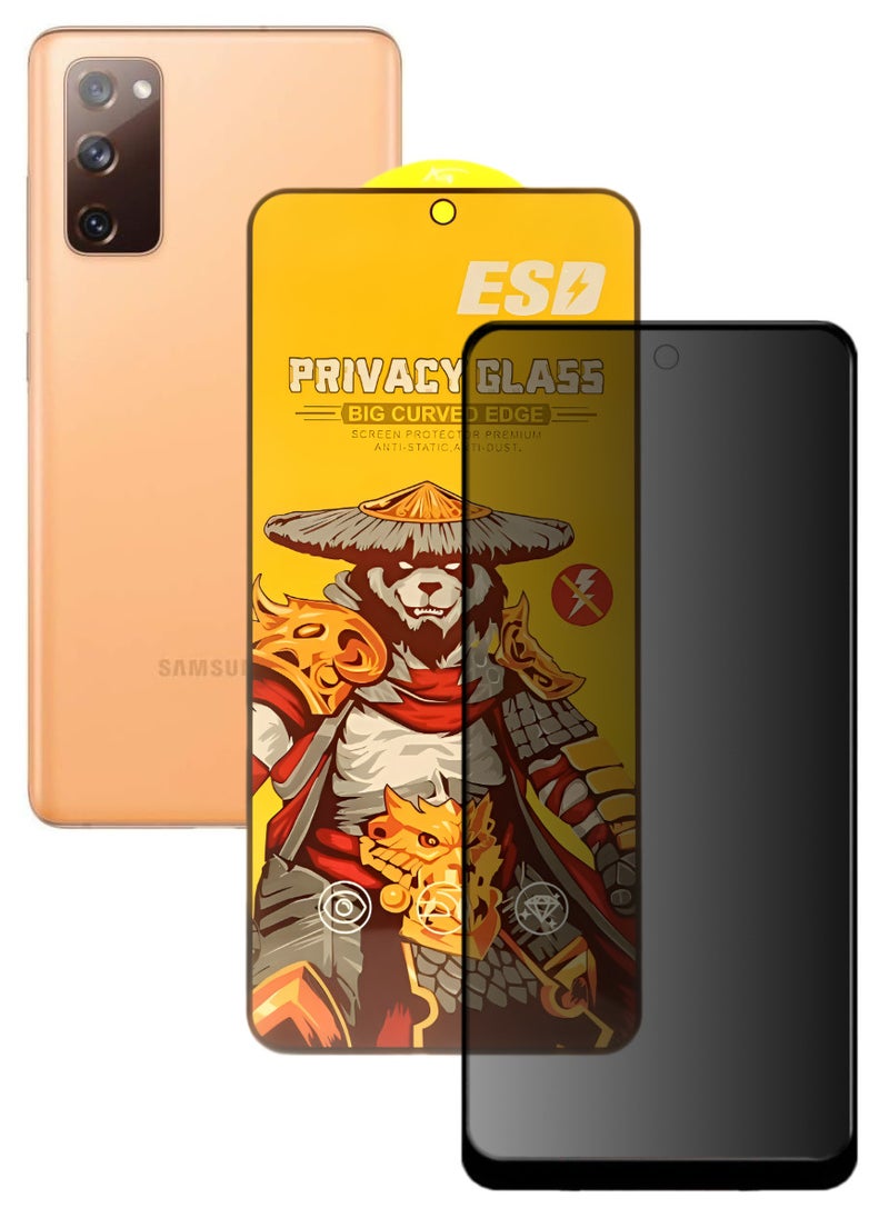 ESD Tempered Dustproof Privacy Glass Screen Protector Compatible For Samsung Galaxy S20 FE - Image 1