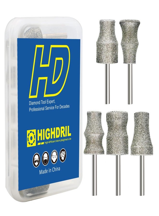 HIGHDRIL Diamond Rotary Nail Grinder Bits for Dog - 5PCS 1/8" Replacement Grinder Wheel for Pets Nail Care - Image 1