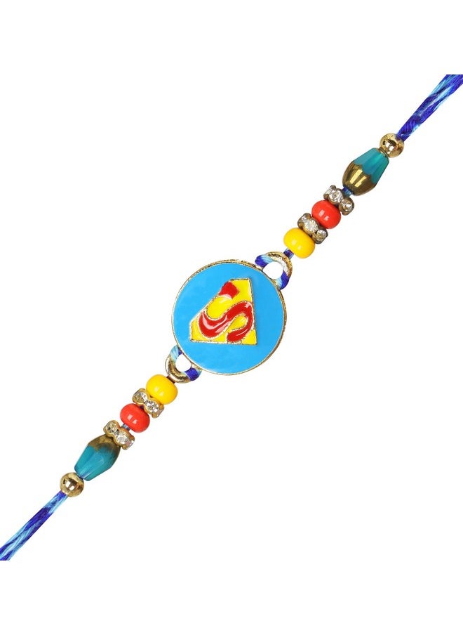 CHERKRAFT - CHERKRAFT Rakhi for Small Brother Superhero Rakhi/Cartoon Rakhi for Small Bhai Bro Rakhi Thread (Design 7, Standard) - Image 1