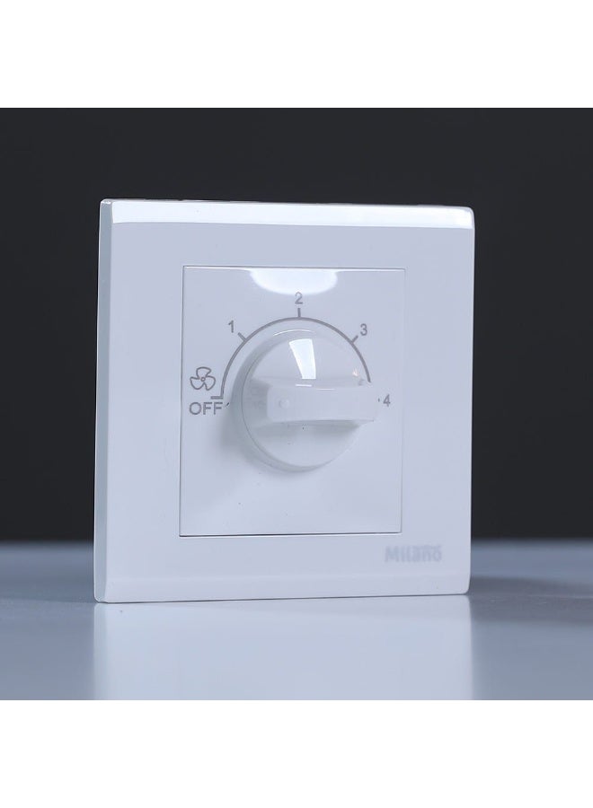 دانوب هوم Milano 100W Step Fan Regulator Modular Fan Regulator 4-Steps Manual Control Regulator Switch For Home Mpw - Image 1