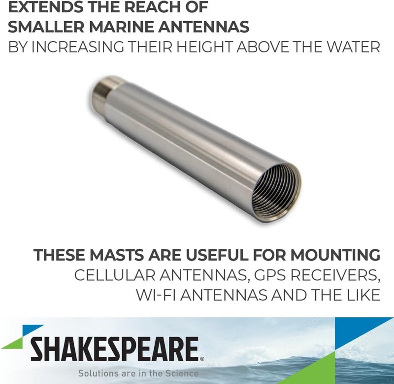 Shakespeare 6-Inch Stainless Steel Extension Pole - Image 3