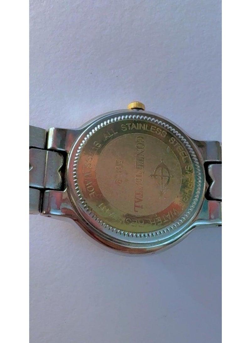 Continental Swiss Made Luxury Women's Watch - Two-Tone Stainless Steel with Sapphire Crystal & Date Window (Pre-Owned, Looks Like Brand New Condition) - Image 3