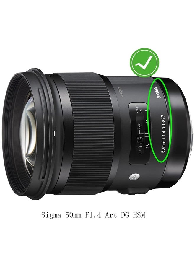 HUIPUXIANG - 77mm Lens Cap Cover Compatible for Sigma 50mm F1.4 Art DG HSM,HUIPUXIANG [2 Pack] - Image 1