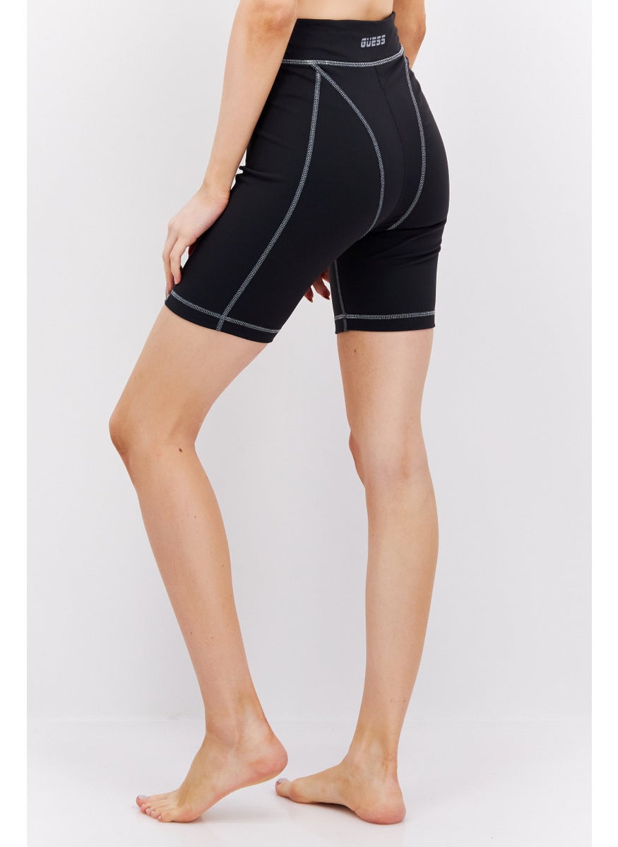 GUESS Women Brand Logo Swimming Shorts, Dark Grey  - Image 2