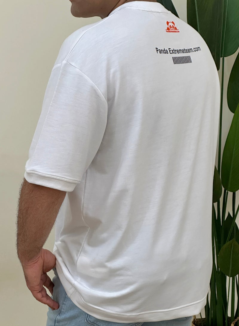 panda extreme team teddy cotton drop shoulder t shirt over size all size  - Image 4
