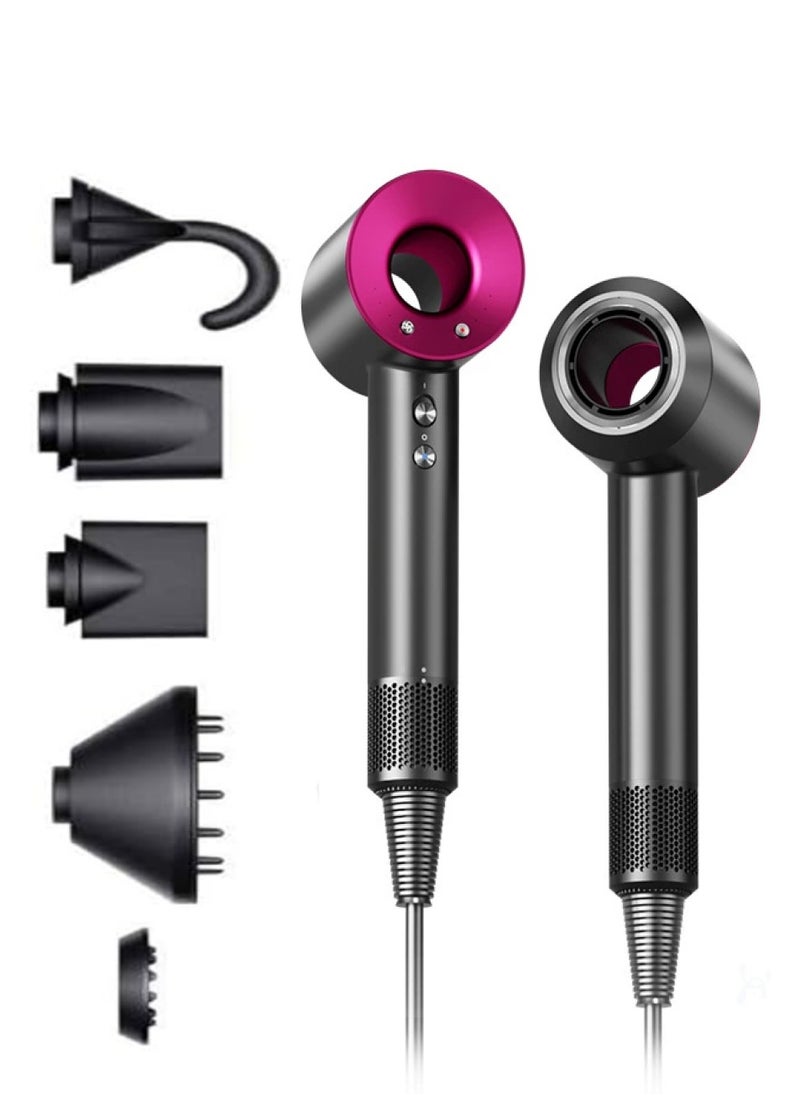 Changli - Professional Brushless, Portable Blow Dryer Fast Drying for Salon Look 1600W, 3 Speed,4 Heat Settings with 5 Magnetic attachments for Quick Drying and efficient Styling - Image 1