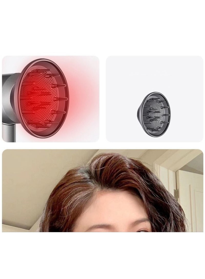 Generic Professional Brushless, Portable Blow Dryer Fast Drying for Salon Look, 3 Speed,4 Heat Settings with 5 Magnetic attachments for Quick Drying and efficient Styling  - Image 4