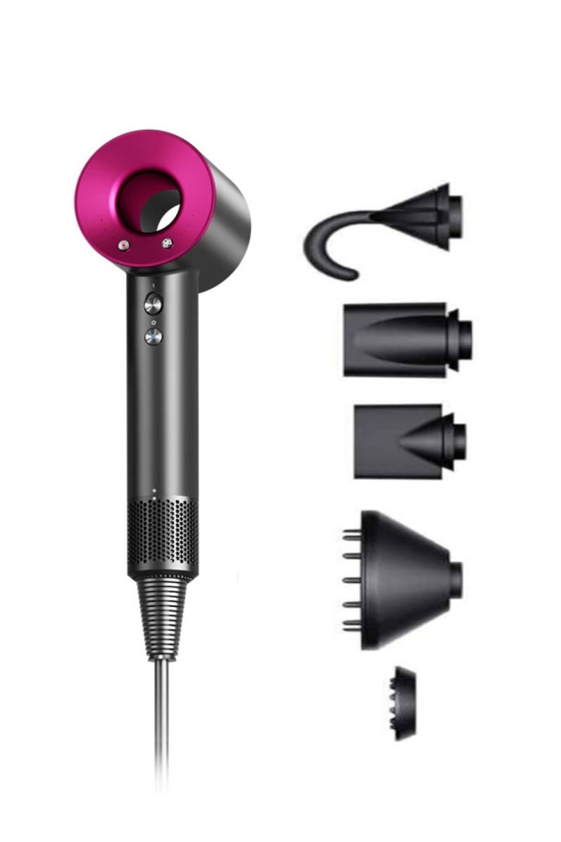 Generic Professional Brushless, Portable Blow Dryer Fast Drying for Salon Look, 3 Speed,4 Heat Settings with 5 Magnetic attachments for Quick Drying and efficient Styling  - Image 1