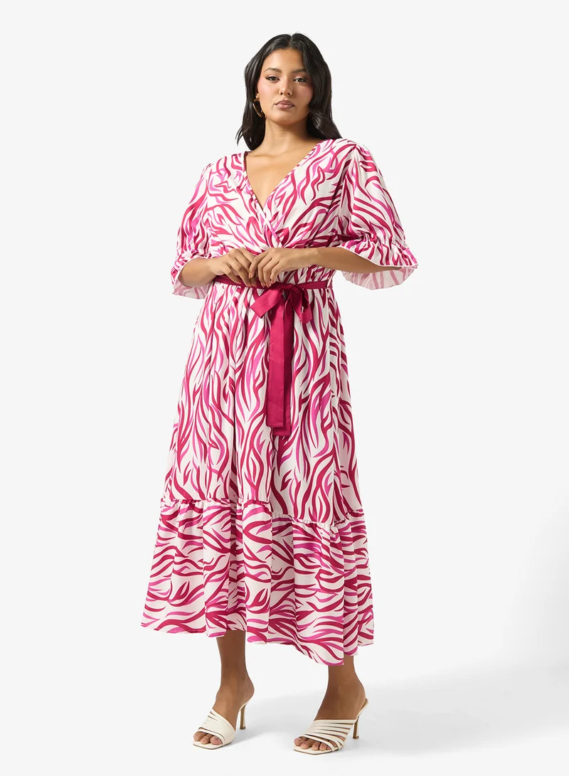 Ella Plus Printed A-line Dress