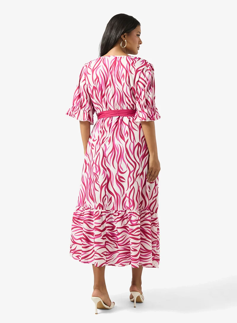 Ella Plus Printed A-line Dress