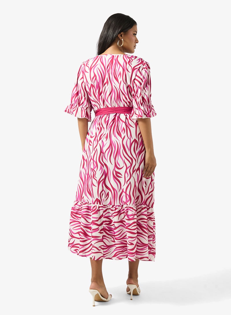 Ella Plus Printed A-line Dress - Image 2