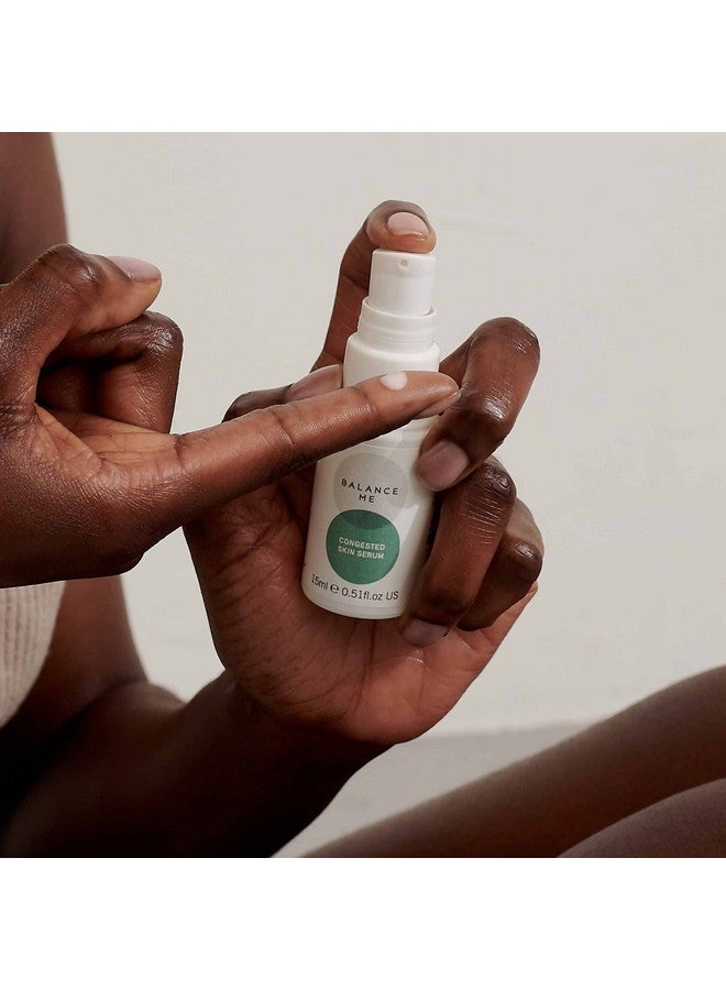 Balance Me Congested Skin Serum Acne & Spot Gel For All Skin Types With Moringa & Eucalyptus To Reduce Redness & Calm Inflamed Skin 100% Natural Vegan & Cruelty Free Made In Uk 0.5 Fl Oz - Image 2