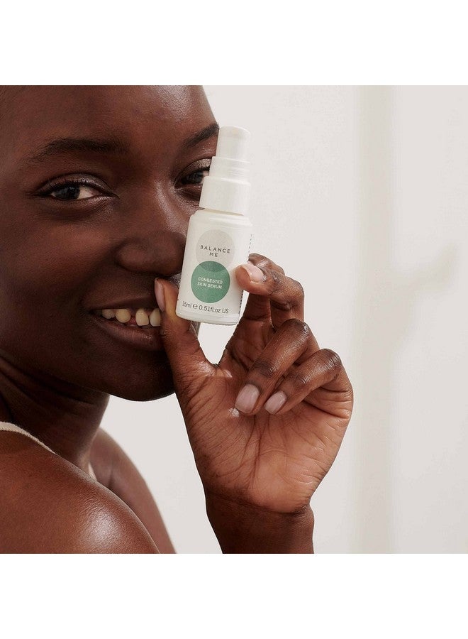 Balance Me Congested Skin Serum Acne & Spot Gel For All Skin Types With Moringa & Eucalyptus To Reduce Redness & Calm Inflamed Skin 100% Natural Vegan & Cruelty Free Made In Uk 0.5 Fl Oz - Image 3