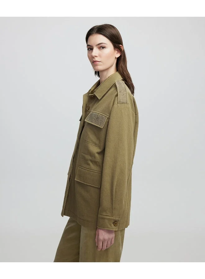 Ipekyol Coat With Rhinestone