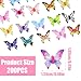 WLLHYF 200 Pcs Mini Resin Butterflies Tiny Butterfly Figurines for Crafts DIY Fairy Garden Dollhouse Micro Landscaping Decoration Nail Charms - Image 4