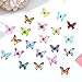 WLLHYF 200 Pcs Mini Resin Butterflies Tiny Butterfly Figurines for Crafts DIY Fairy Garden Dollhouse Micro Landscaping Decoration Nail Charms - Image 2