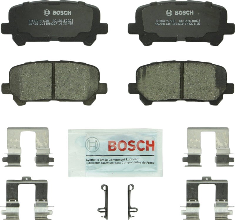 BOSCH BC1281 QuietCast Premium Ceramic Disc Brake Pad Set - Compatible with Select Acura MDX, ZDX; Honda Odyssey, Pilot; REAR - Image 5
