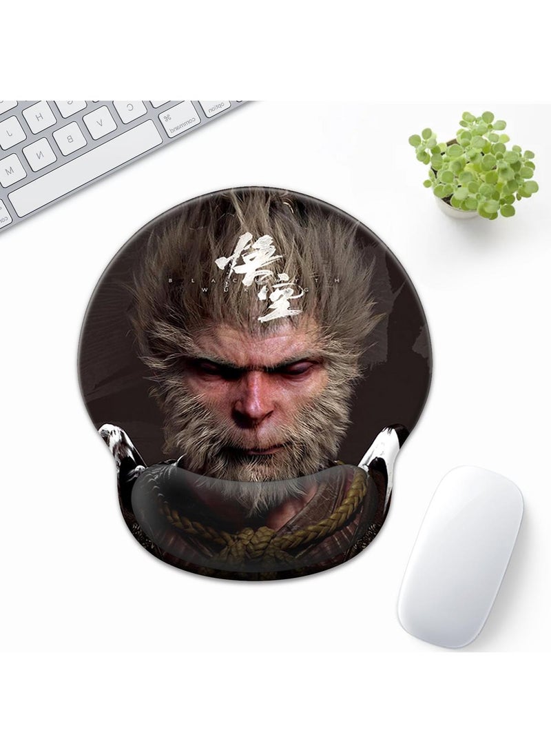 Y&D Black Myth Wukong Enlarged Superfine Fiber Soft Smooth Memory Foam Ergonomic Mouse Pad Keyboard Wrist Rest Comfortable for Desktop Laptop Mac or Gaming Stress Free Typing - Image 1