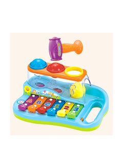 HOLA Hola Pop 'N Play Music Center 3in1 Montessori Toy, Pounding Game, Color Matching, Xylophone, Rainbow Piano Keys, Educational Features for Sensory Development, Hand-Eye Coordination, Early Music Learning 18M+  - Image 4