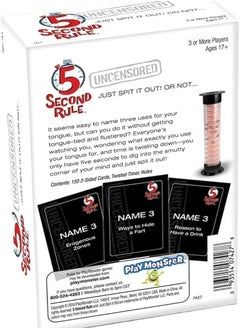 5 Second Rule 🇬🇧 5 Second Rule – Uncensored Edition | Adult Party Game | Hilarious & Fast-Paced Fun | Ages 17+ | 3+ Players  - Image 1