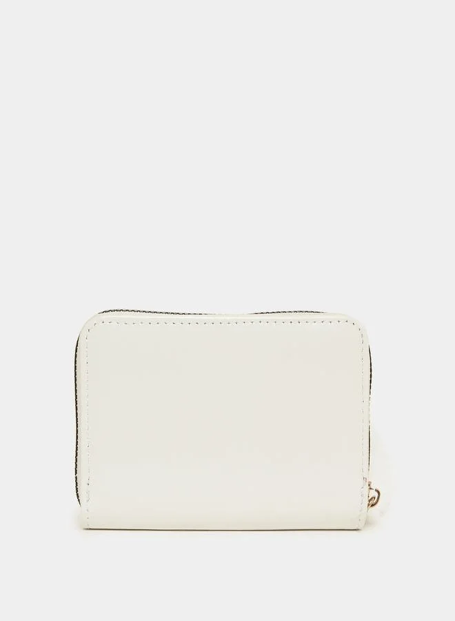 Styli Embellished Butterfly Wallet with Pompom