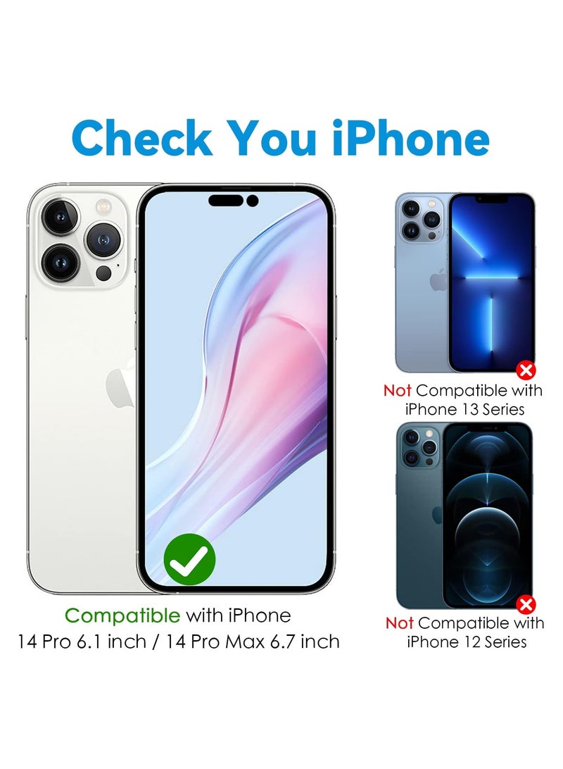 ELTRAZONE Camera Lens Protector for iPhone 14 Pro (6.1 inch) and iPhone 14 Pro Max (6.7 inch), 9H Tempered Glass Metal Ring Camera Cover Film [Case Friendly Anti-Scratch High Definition], Purple - Image 5