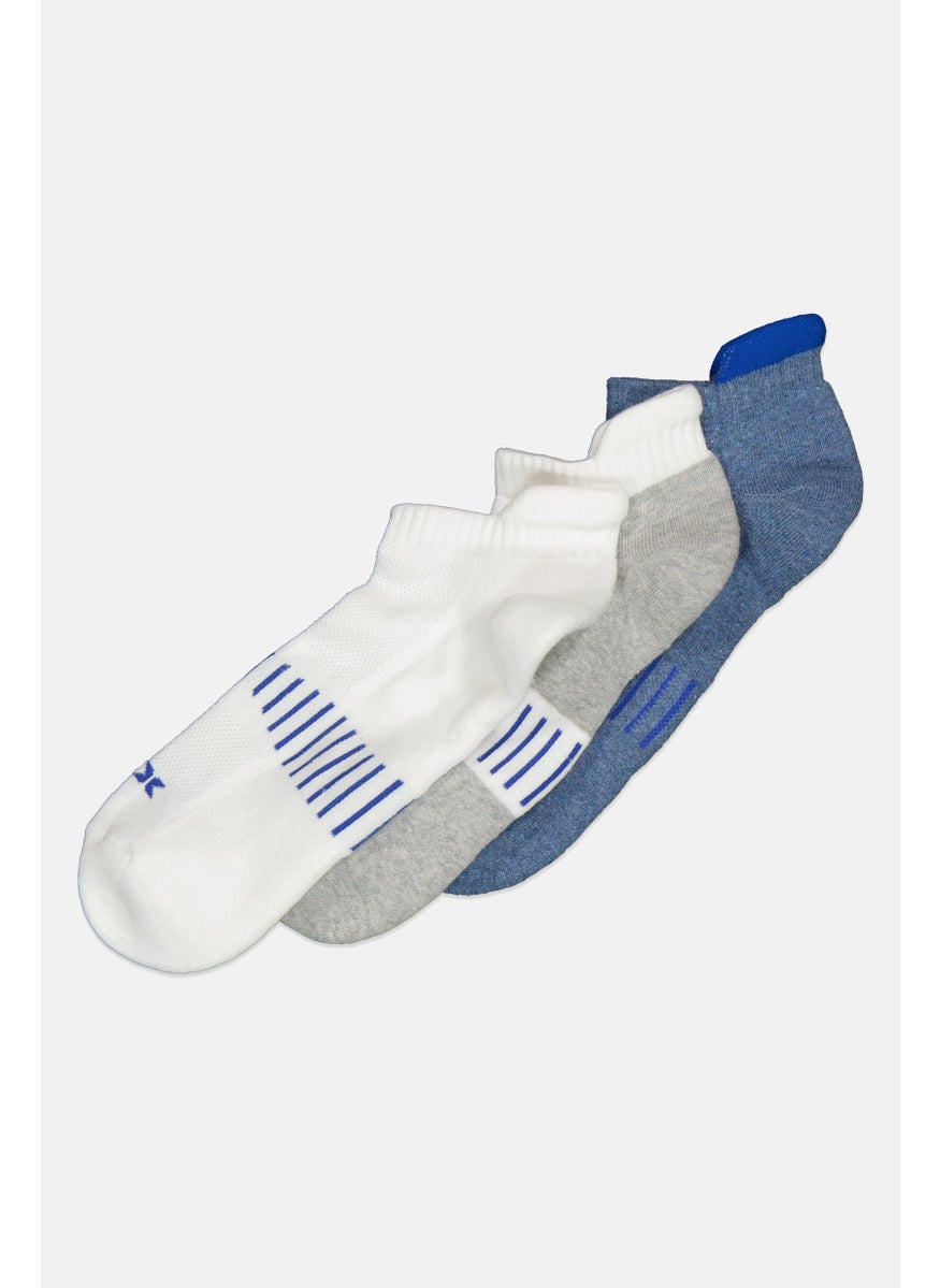 RBX Men 3 Pairs Brand Logo Socks, Multicolor  - Image 2