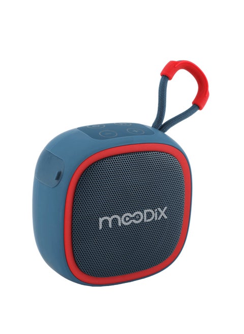 Moodix KI23KS659 Bluetooth Speaker with Micro SD Card and USB Port, Blue
