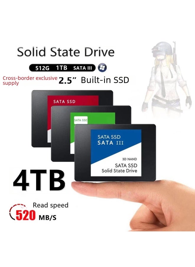 2.5 Inch Solid State Drive SSD 2TB 1TB 4TB for Desktop Laptop High-Speed ​​Digital Computer Storage - Capacity: Blue 4TB - Image 2