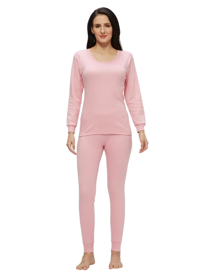 BYC WOMEN'S INNER FULL BODY THERMAL SET - PINK