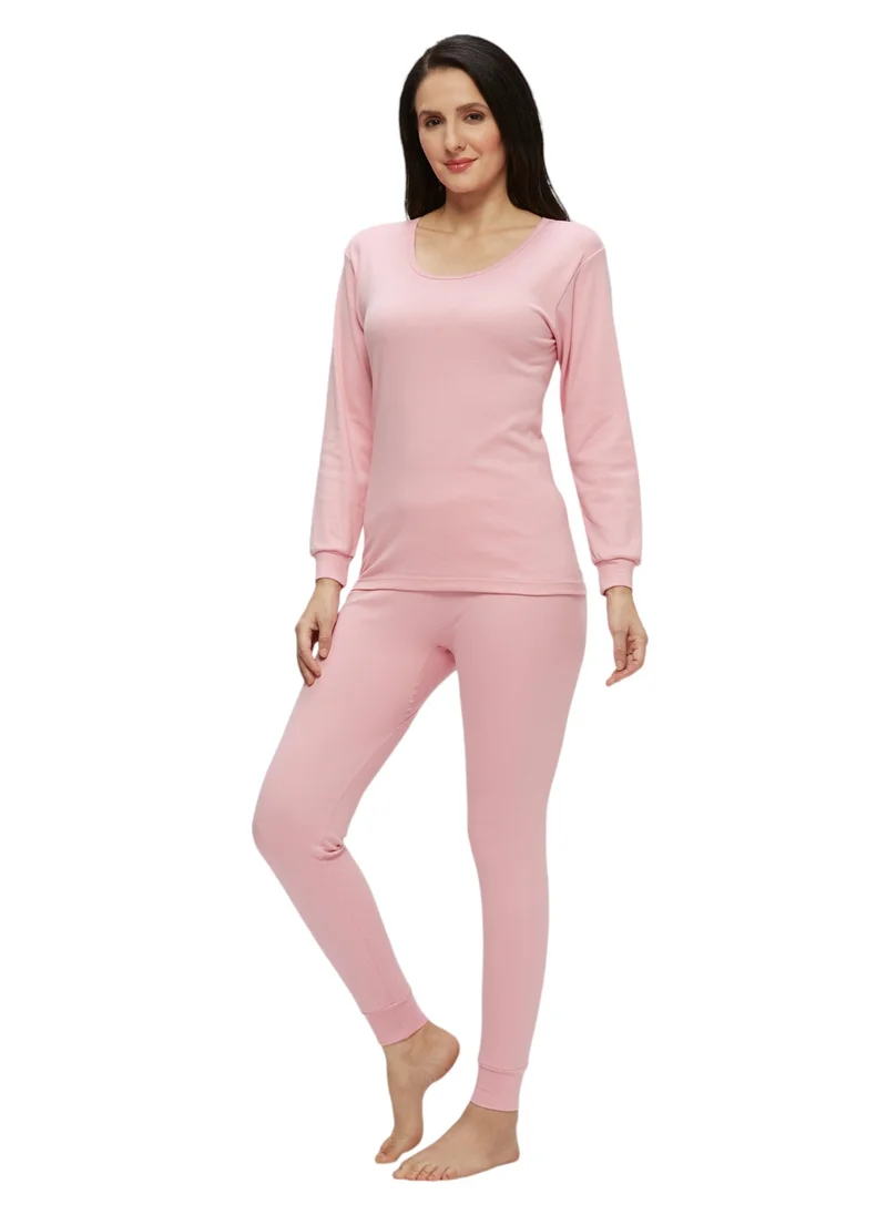 BYC WOMEN'S INNER FULL BODY THERMAL SET - PINK