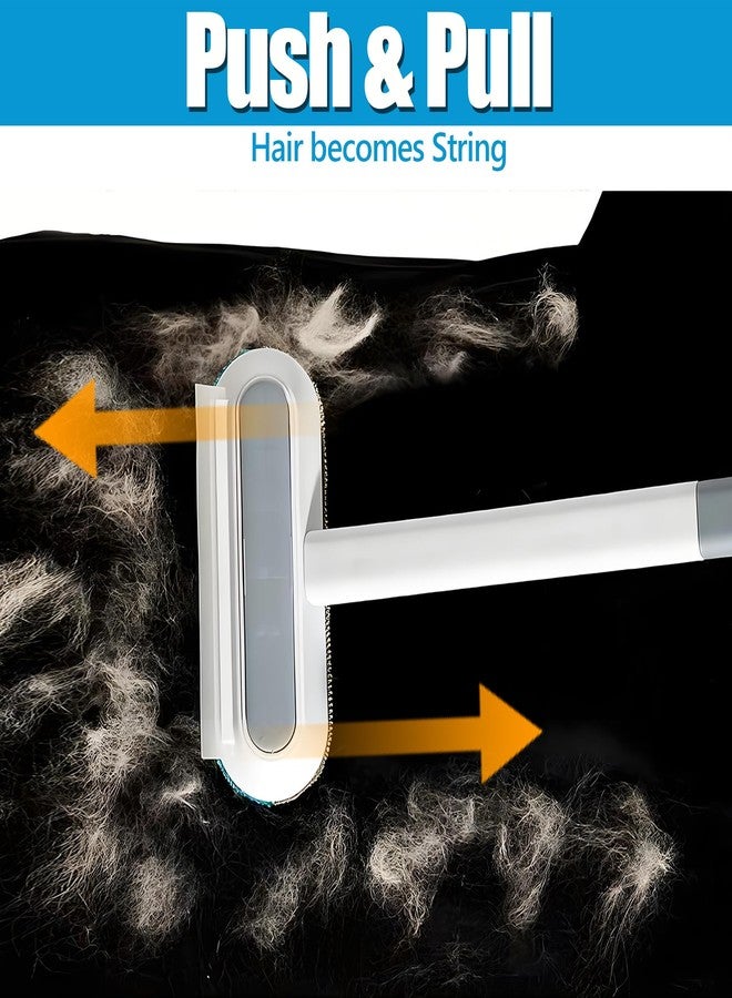 SWJDQS أداة إزالة شعر الحيوانات الأليفة من SWJDQS، مزيل شعر الكلاب والقطط للأرائك والسجاد والأثاث، مكنسة متعددة الوظائف 4 في 1 لإزالة شعر الحيوانات الأليفة، فرشاة تنظيف للنوافذ والبلاط، قابلة لإعادة الاستخدام والغسل، قطعة واحدة - Image 2