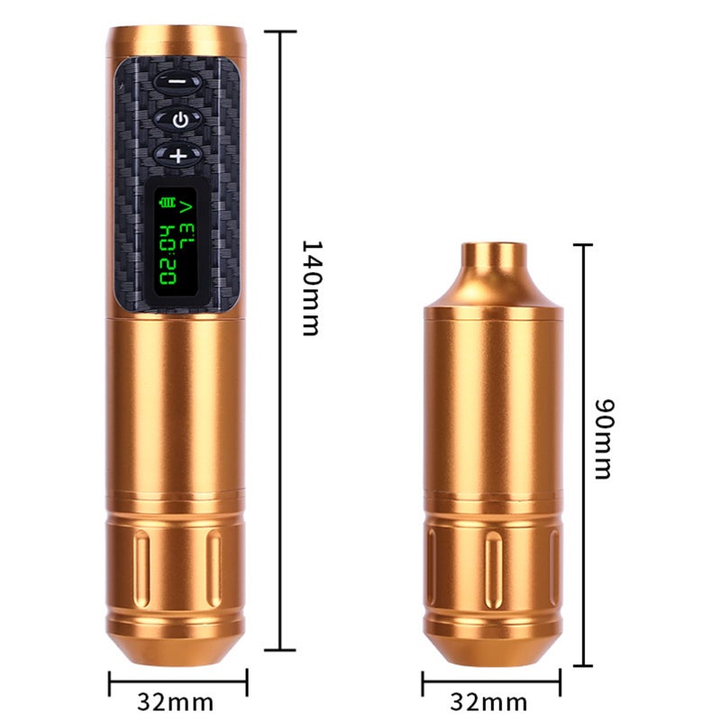 Motor Tattoo Pen Cordless Battery Motor Tattoo Machine Stable Output Adjustable Needle Length Removable Battery with Storage Bag - Image 4