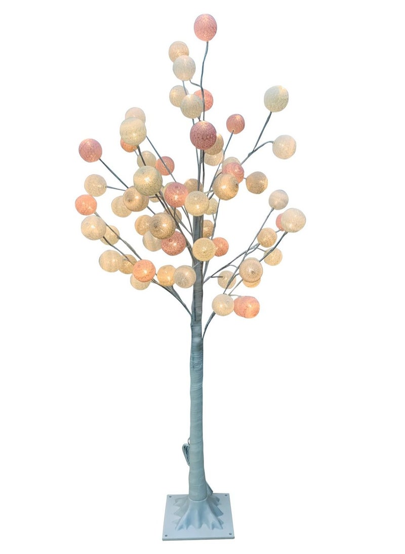 Salla LED Cotton Ball Tree Lamp for Home Décor 120cm - Image 1