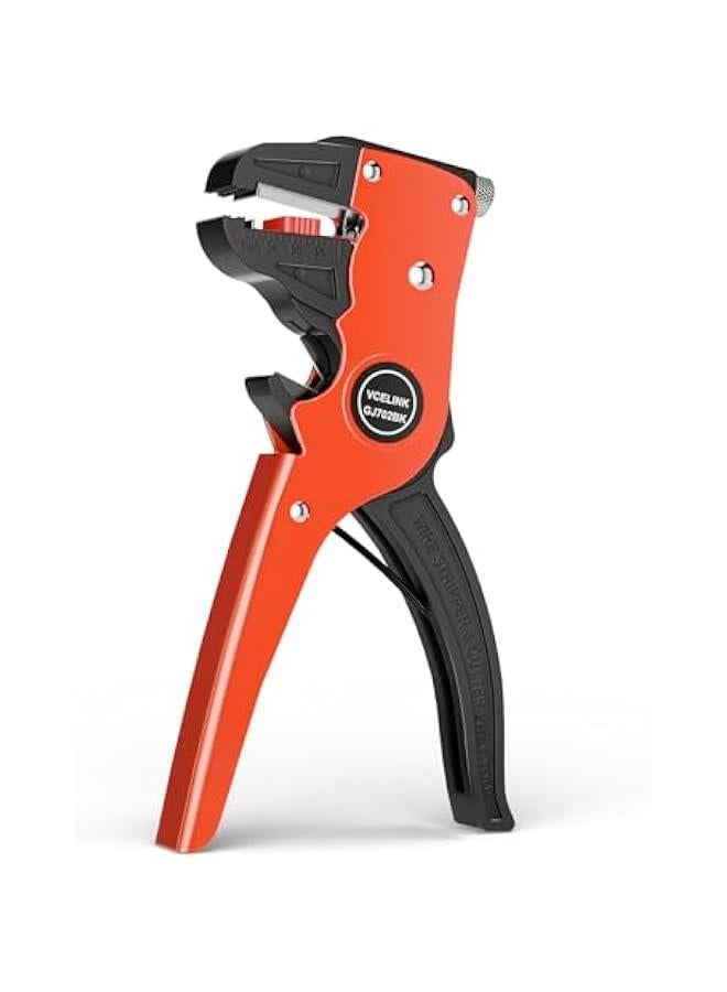 Automatic Quickstrip Wire Stripper and Cutter, Professional Quick Strip Wire Stripper, 2 in 1 Adjustable Electrical Cable Wire Stripping Tool&Eagle Nose Self-Adjusting Wire Pliers, Black - Image 1