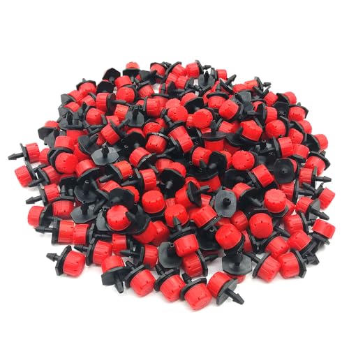 Korty 100pcs 360 Degree Adjustable Irrigation Drippers Sprinklers, 1/4 Inch Emitters Drip for Watering System by Korty - Image 1