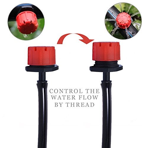 Korty 100pcs 360 Degree Adjustable Irrigation Drippers Sprinklers, 1/4 Inch Emitters Drip for Watering System by Korty - Image 4