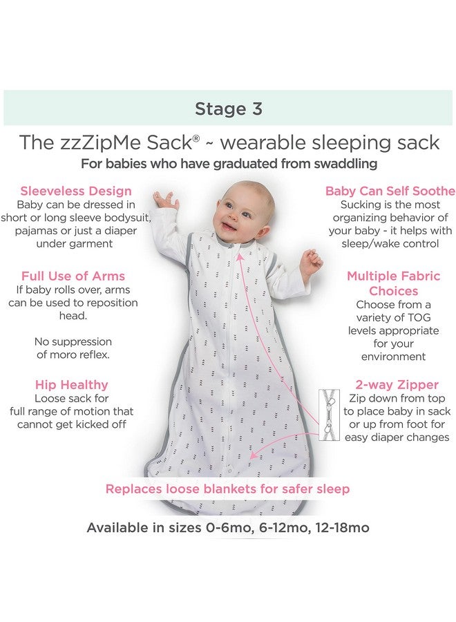 SwaddleDesigns Sleeping Sack with 2-Way Zipper, Cozy Micro Fleece Brown Mod Circles on Lime, 12-18MO - Image 3