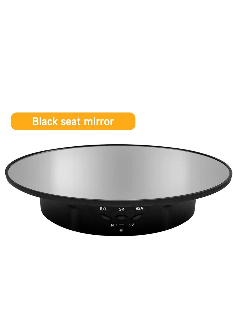 Captaintech Motorized Rotating Display Stand, 7.87inch, 17.6LB Load Ultra-Quiet 360 Degree Electric Rotating Turntable Display Stand for Photography Products, Jewelry, Cake,3D Model (Black) - Image 3